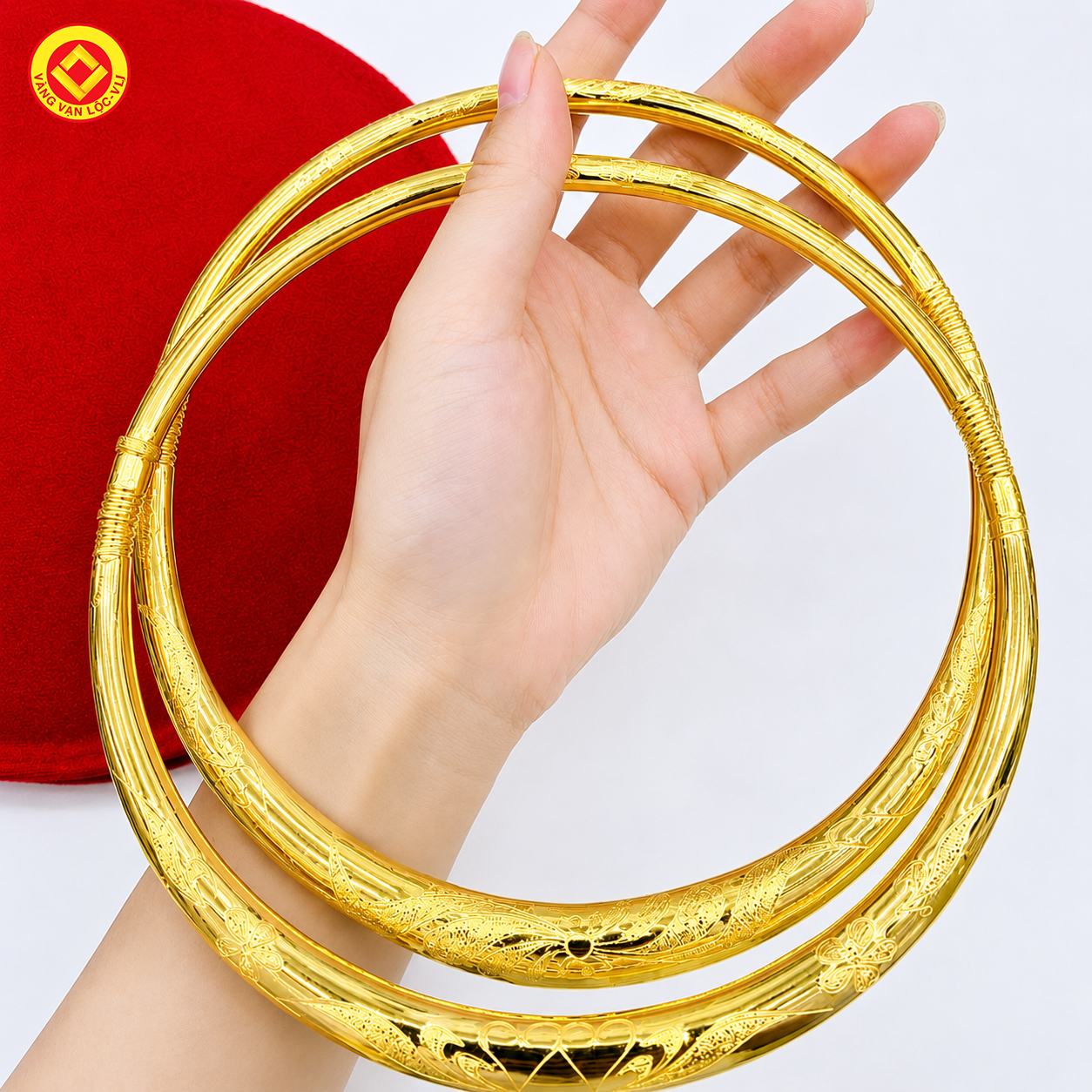 Kiềng trơn 24K
