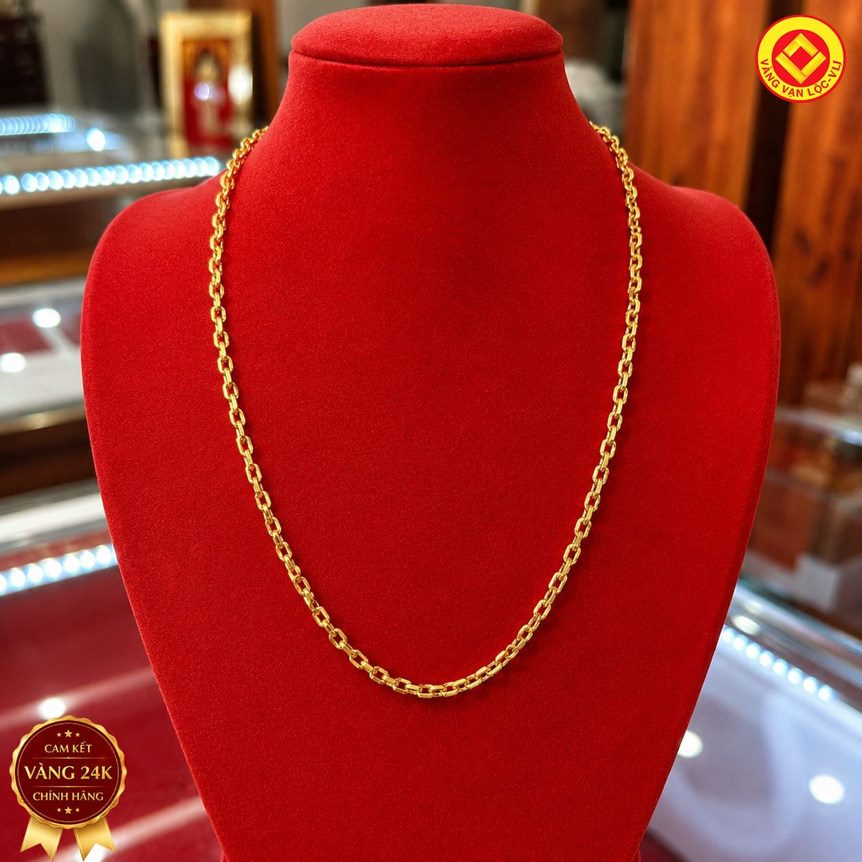 Dây chuyền vàng Nam 24K