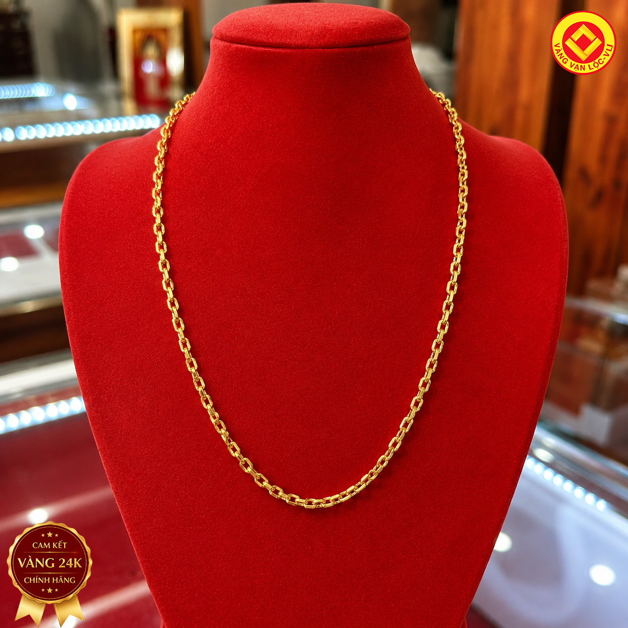 Dây chuyền vàng Nam 24K