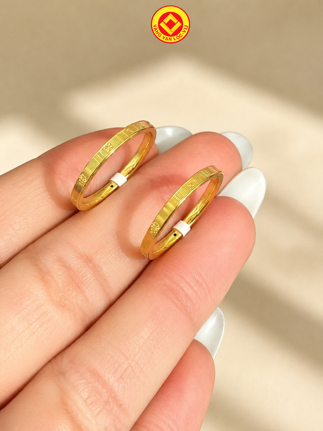 Nhẫn nữ vàng 24k CNC